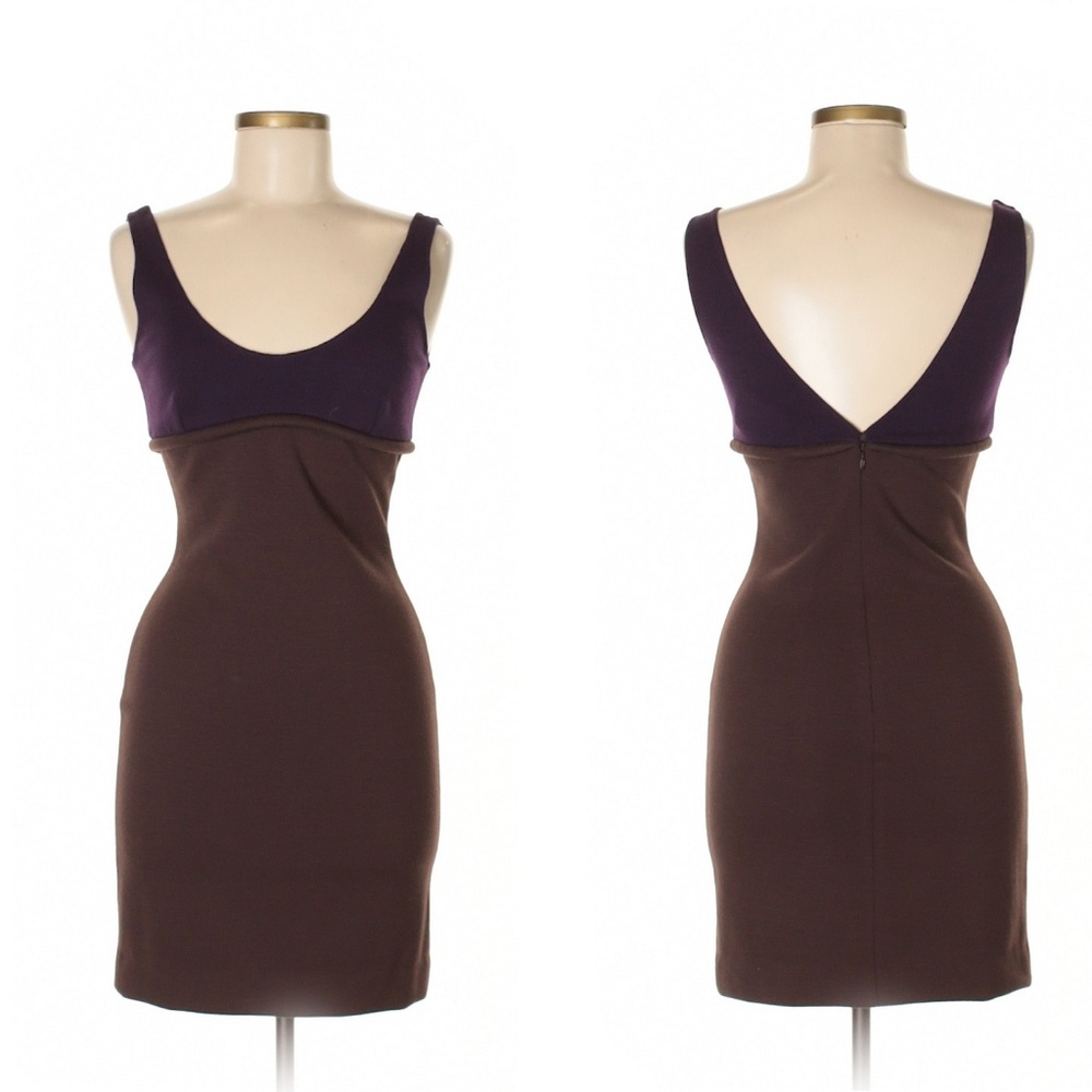 Douglas Hannant Brown & Purple Dress